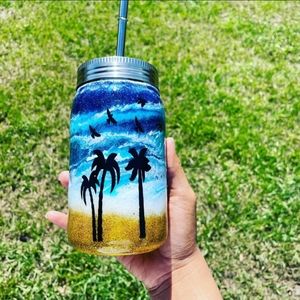 Mason jar tumbler